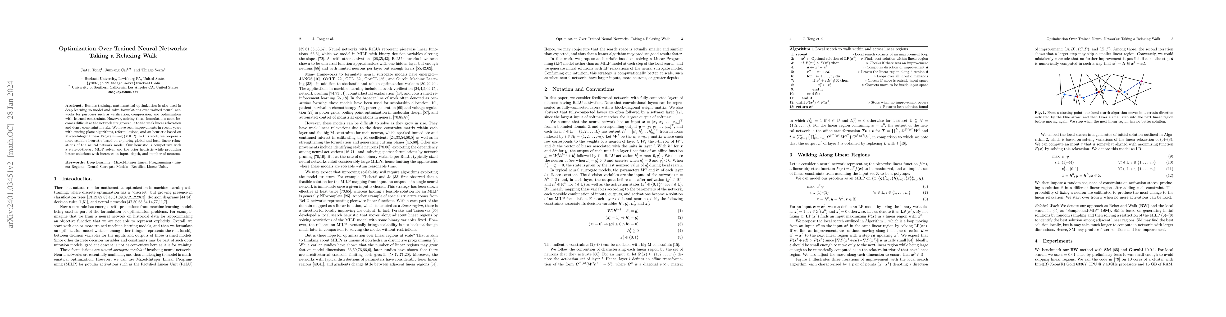 Thumbnail for Optimization Over Trained Neural Networks: Taking a Relaxing Walk