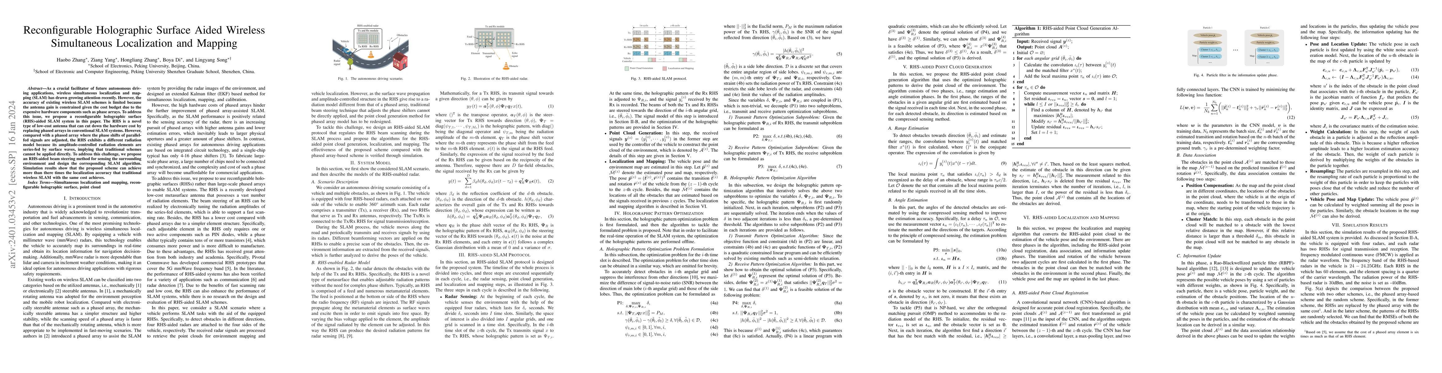 Thumbnail for Reconfigurable Holographic Surface Aided Wireless Simultaneous
  Localization and Mapping