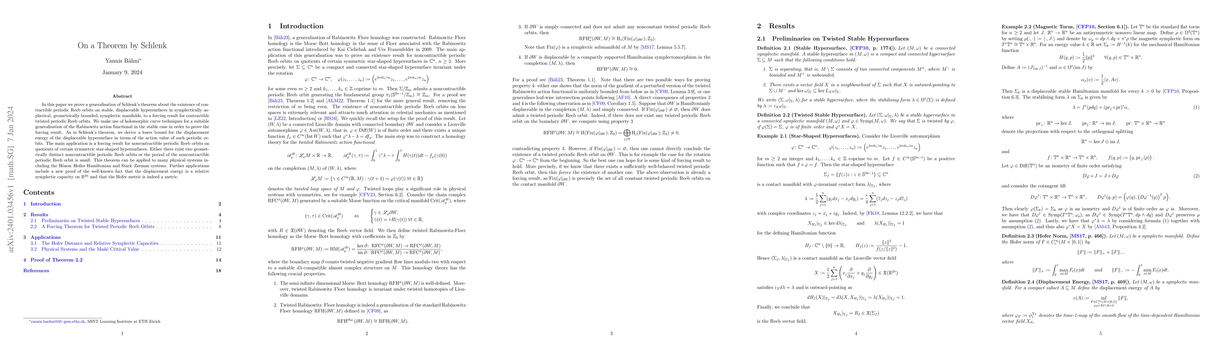 Thumbnail for On a Theorem by Schlenk