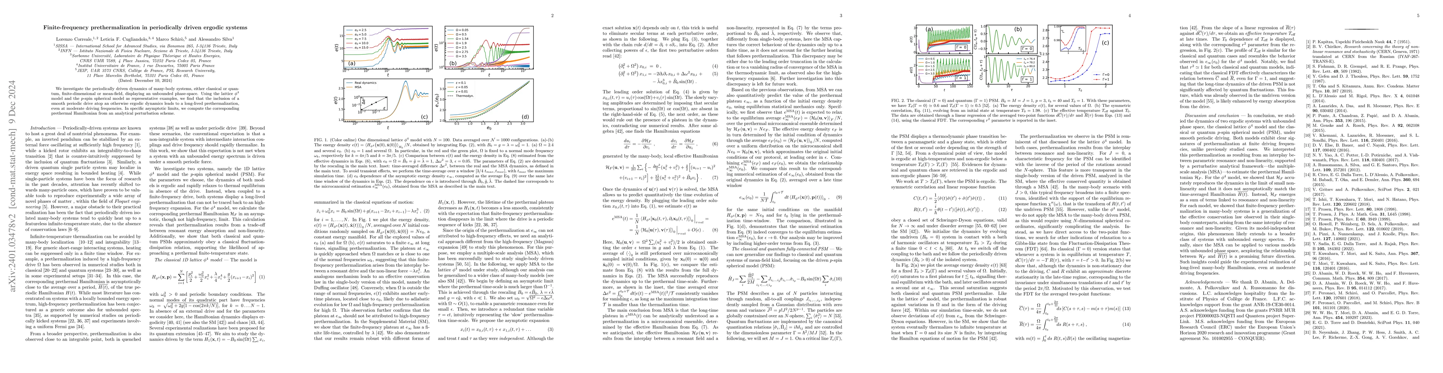 Thumbnail for Finite-frequency prethermalization in periodically driven ergodic
  systems