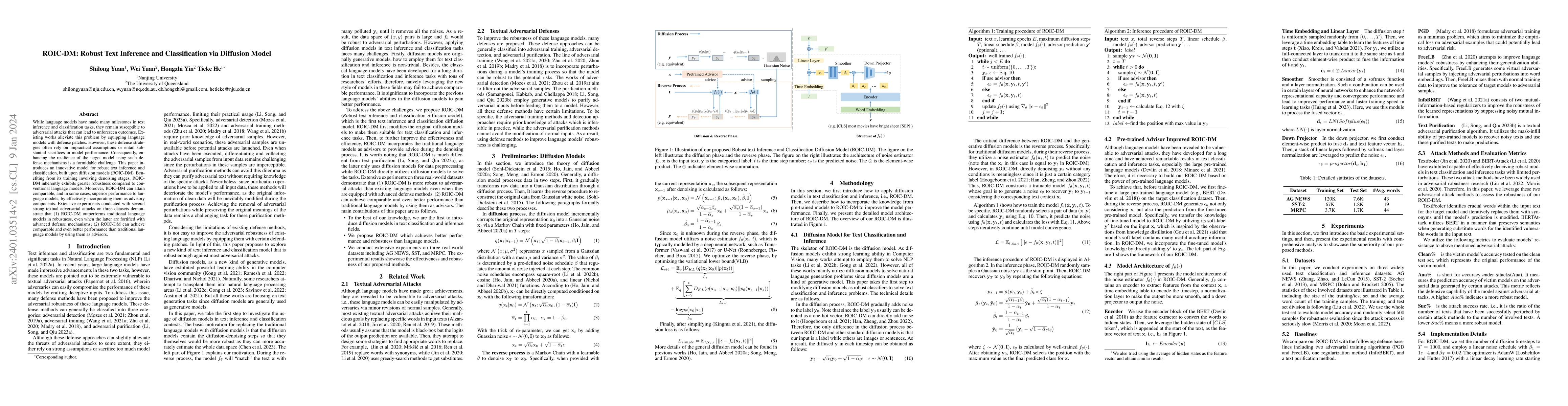 Thumbnail for ROIC-DM: Robust Text Inference and Classification via Diffusion Model