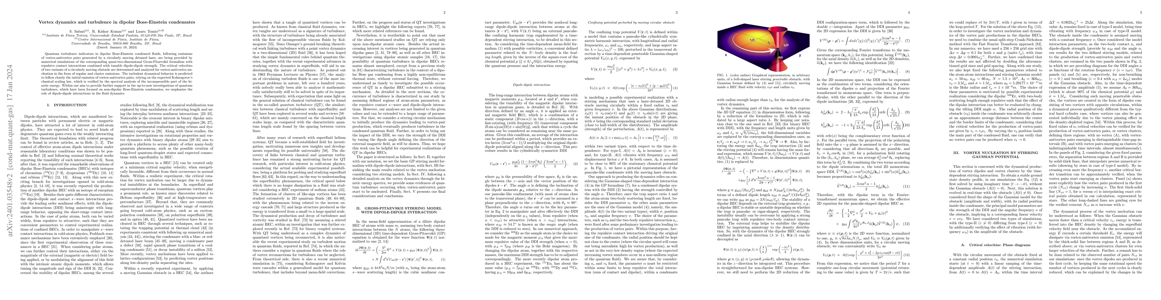 Thumbnail for Vortex dynamics and turbulence in dipolar Bose-Einstein condensates