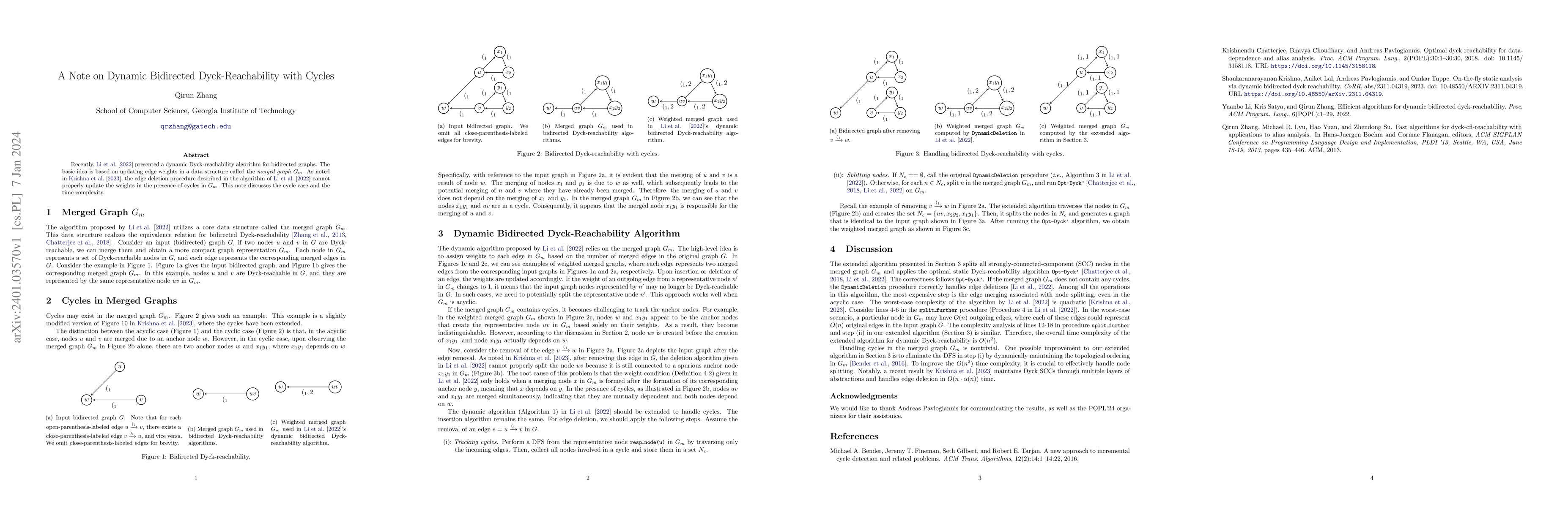 Thumbnail for A Note on Dynamic Bidirected Dyck-Reachability with Cycles