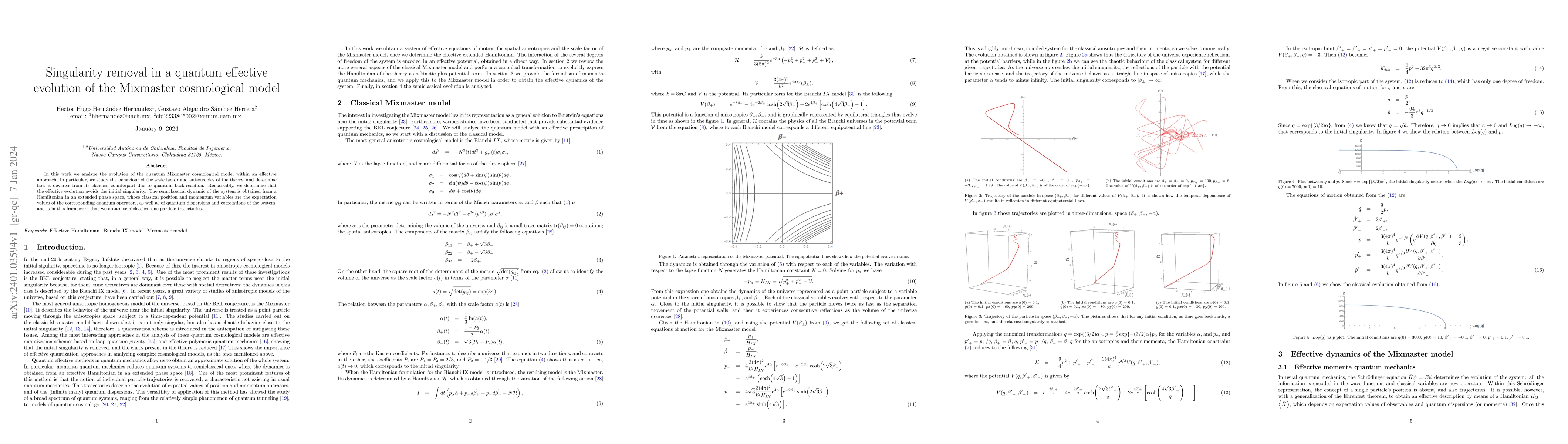 Thumbnail for Singularity removal in a quantum effective evolution of the Mixmaster
  cosmological model