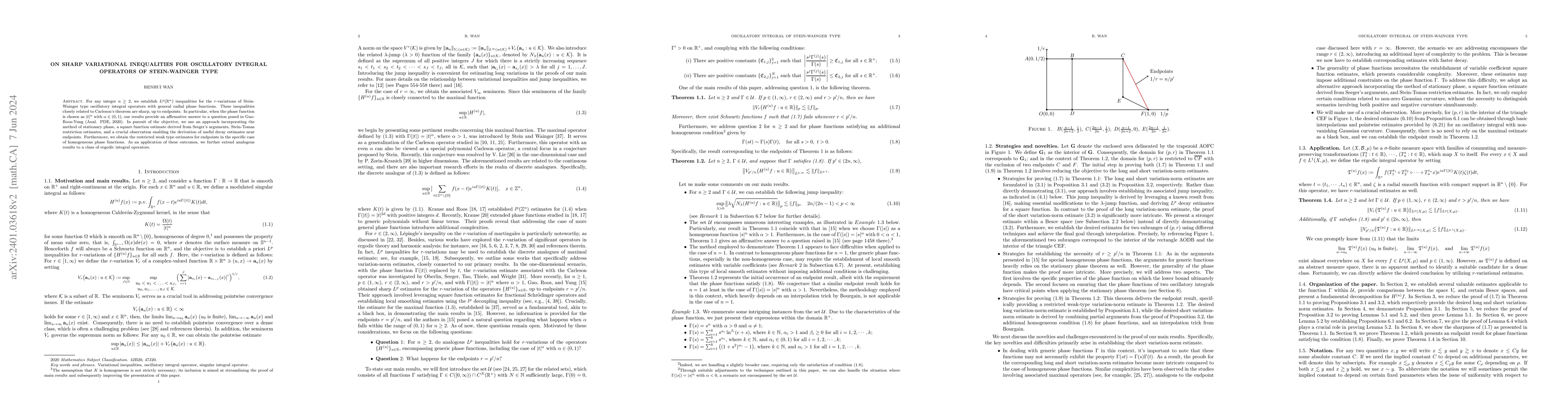 Thumbnail for On sharp variational inequalities for oscillatory integral operators of
  Stein-Wainger type