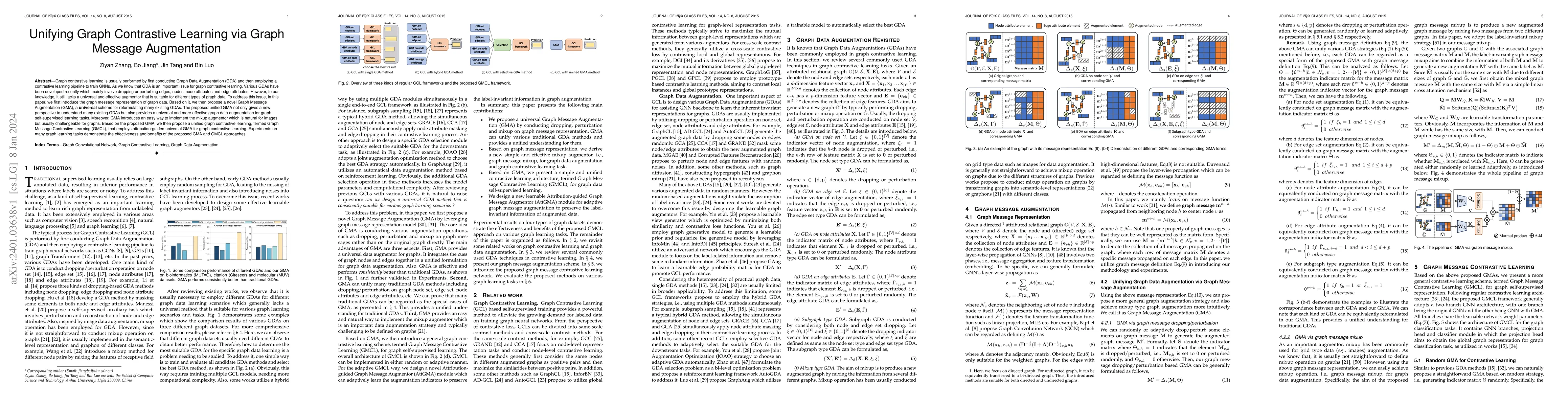 Thumbnail for Unifying Graph Contrastive Learning via Graph Message Augmentation