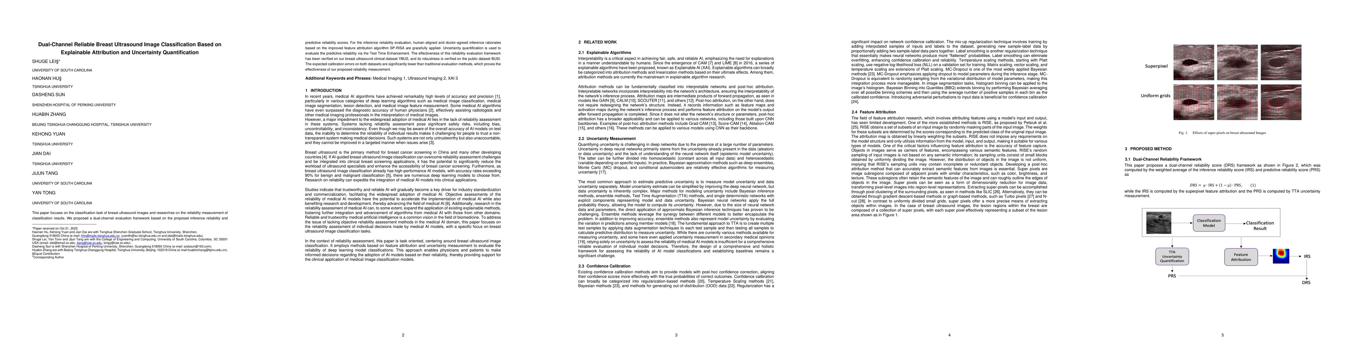 Thumbnail for Dual-Channel Reliable Breast Ultrasound Image Classification Based on
  Explainable Attribution and Uncertainty Quantification
