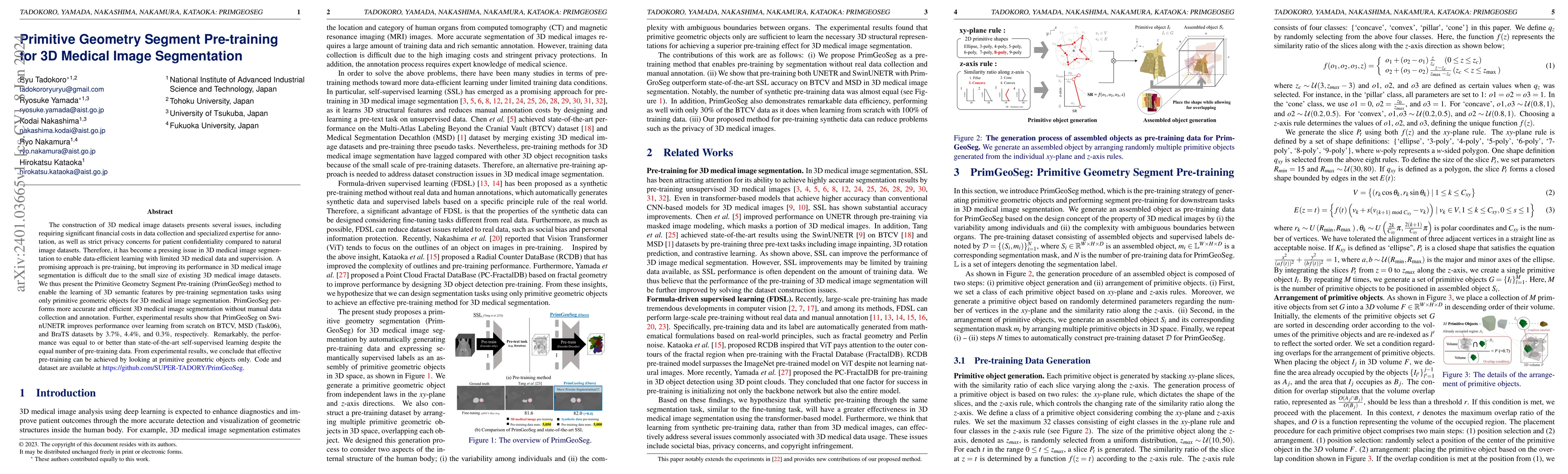 Thumbnail for Primitive Geometry Segment Pre-training for 3D Medical Image
  Segmentation