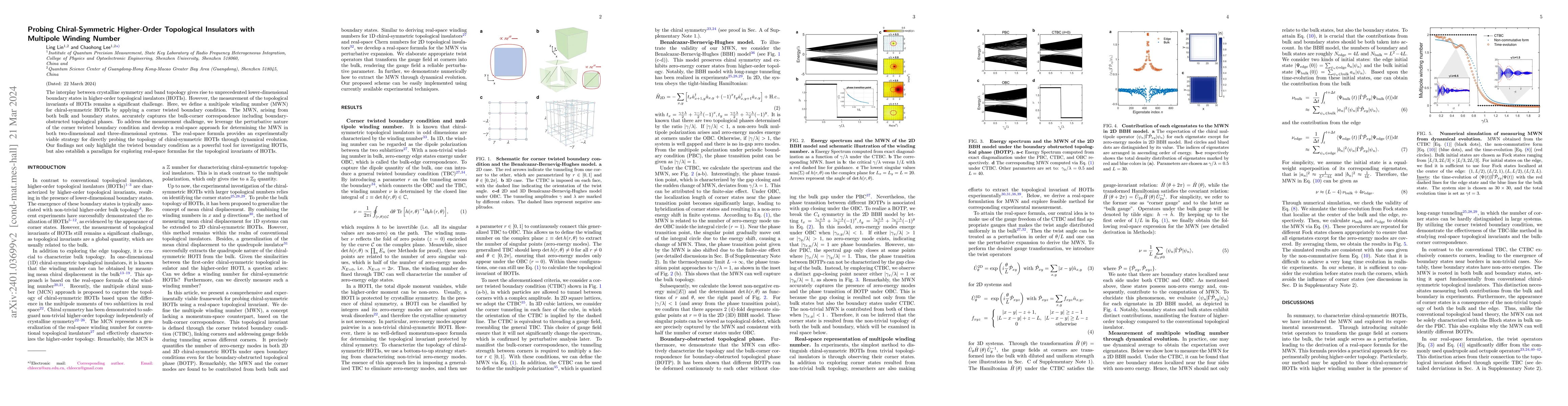 Thumbnail for Probing Chiral-Symmetric Higher-Order Topological Insulators with
  Multipole Winding Number