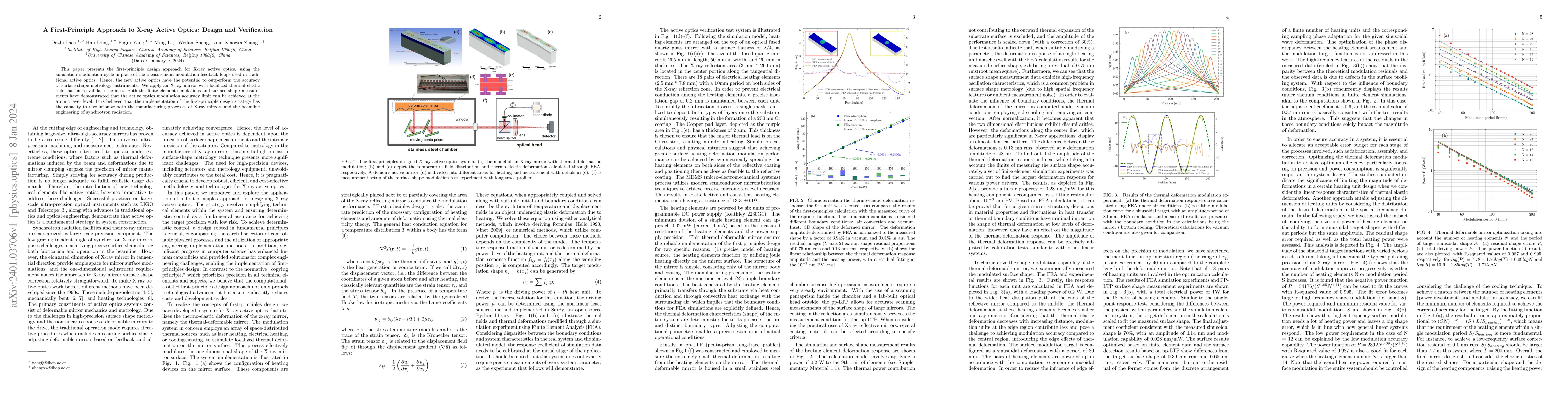 Thumbnail for A First-Principle Approach to X-ray Active Optics: Design and
  Verification