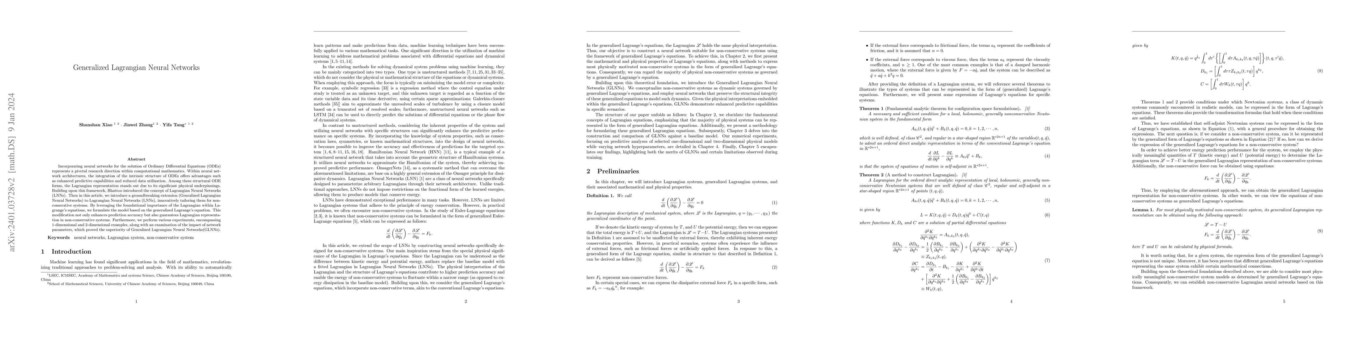 Thumbnail for Generalized Lagrangian Neural Networks