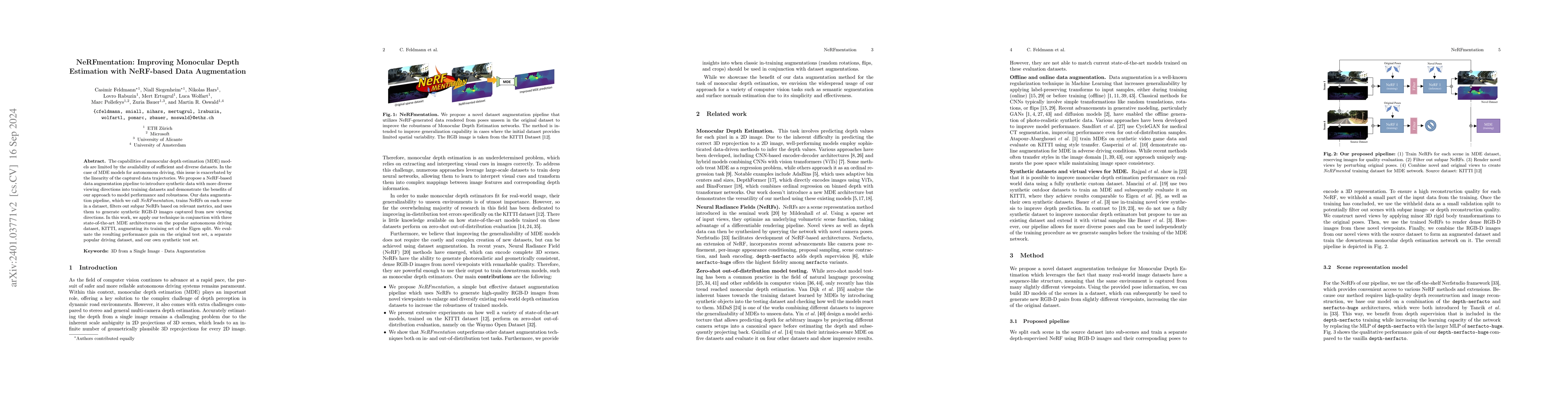 Thumbnail for NeRFmentation: NeRF-based Augmentation for Monocular Depth Estimation