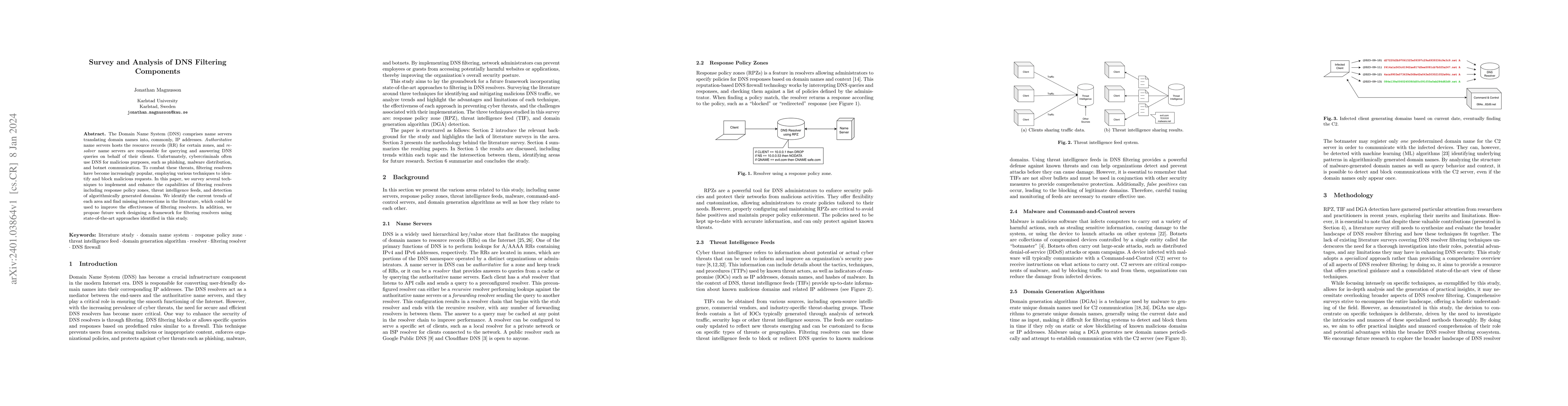 Thumbnail for Survey and Analysis of DNS Filtering Components