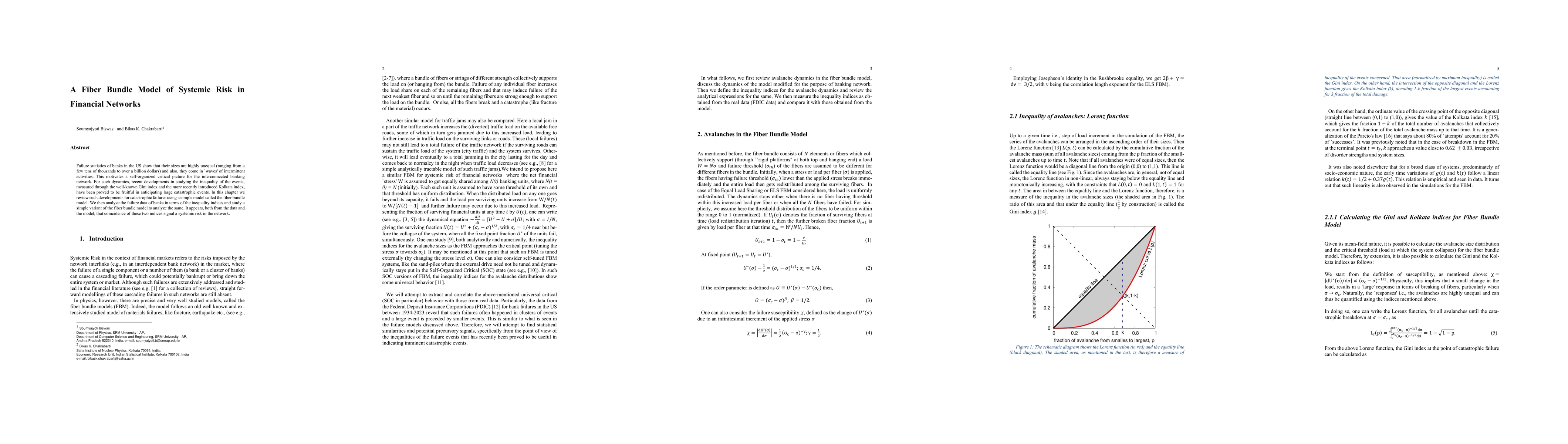 Thumbnail for A Fiber Bundle Model of Systemic Risk in Financial Networks