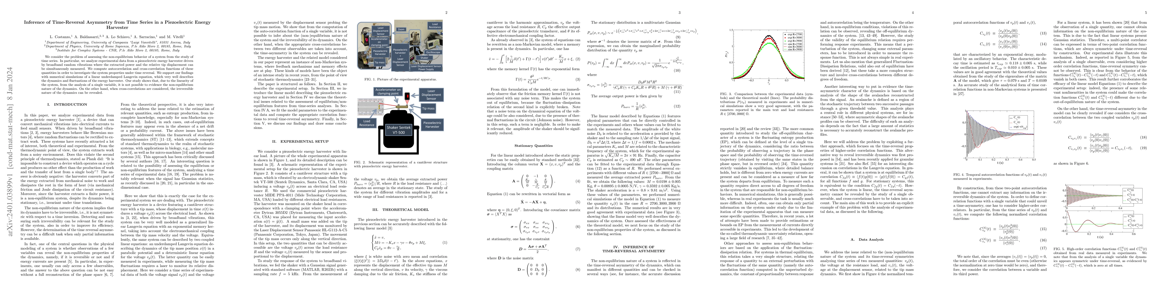 Thumbnail for Inference of Time-Reversal Asymmetry from Time Series in a Piezoelectric
  Energy Harvester