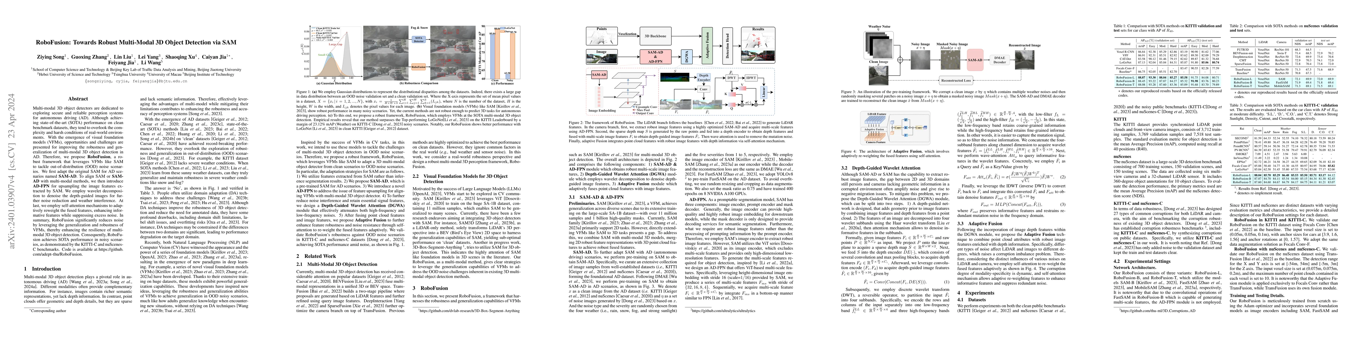 Thumbnail for RoboFusion: Towards Robust Multi-Modal 3D Object Detection via SAM