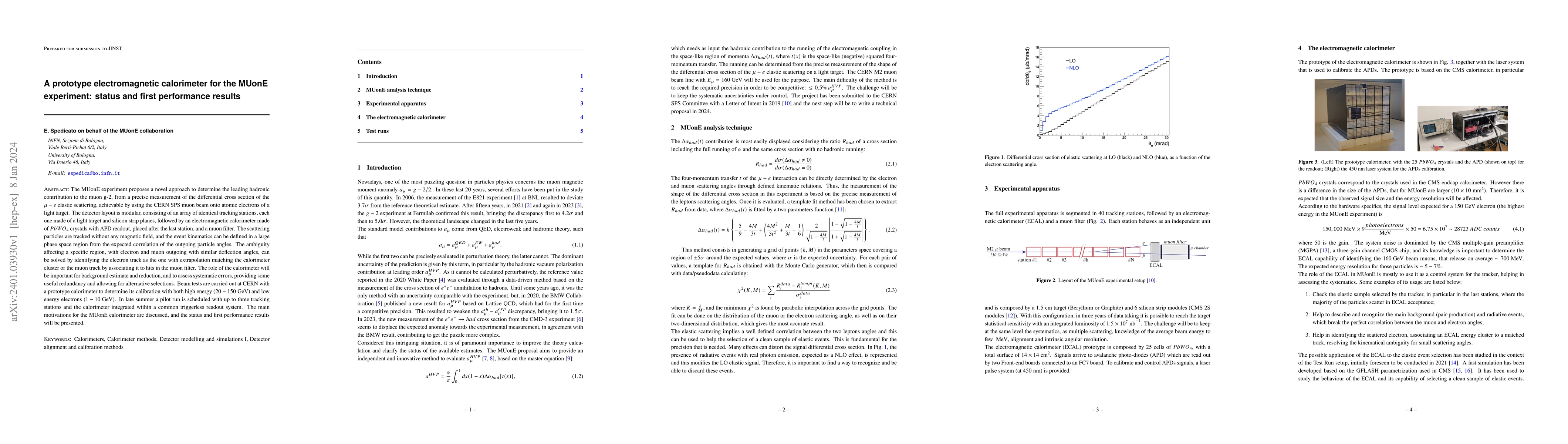 Thumbnail for A prototype electromagnetic calorimeter for the MUonE experiment: status
  and first performance results