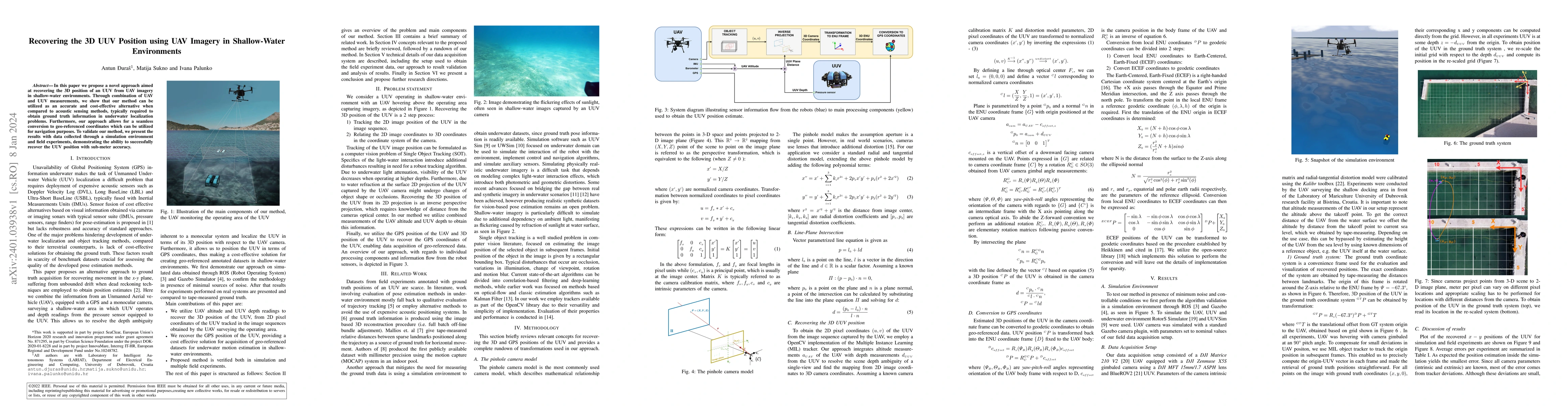Thumbnail for Recovering the 3D UUV Position using UAV Imagery in Shallow-Water
  Environments