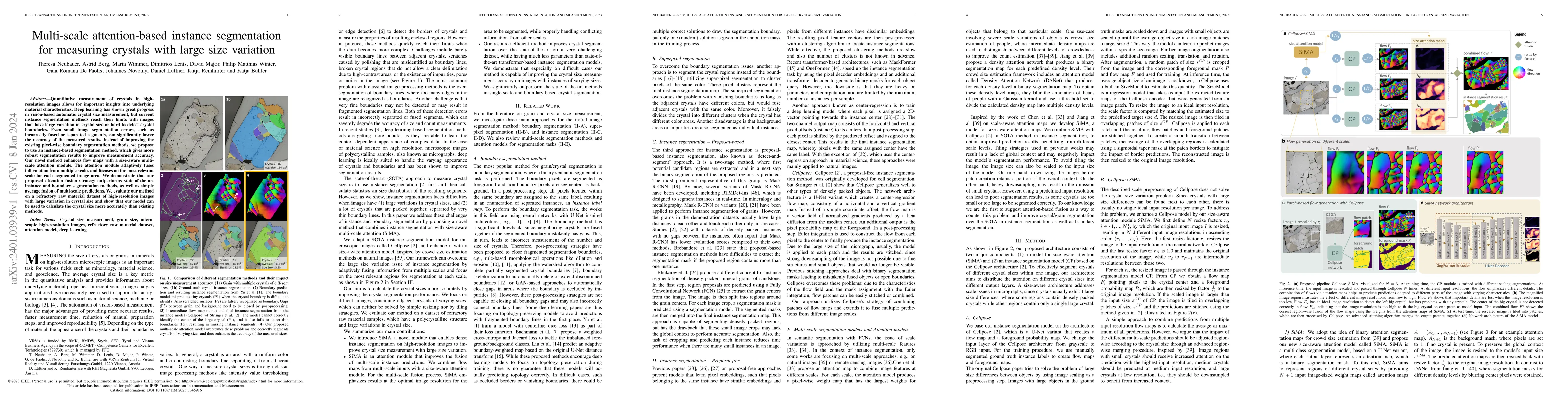Thumbnail for Multi-scale attention-based instance segmentation for measuring crystals
  with large size variation