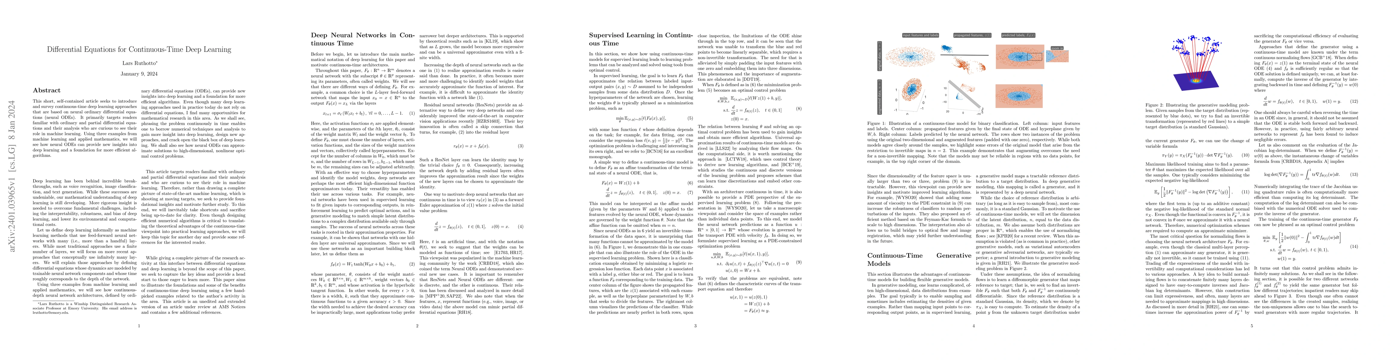 Thumbnail for Differential Equations for Continuous-Time Deep Learning