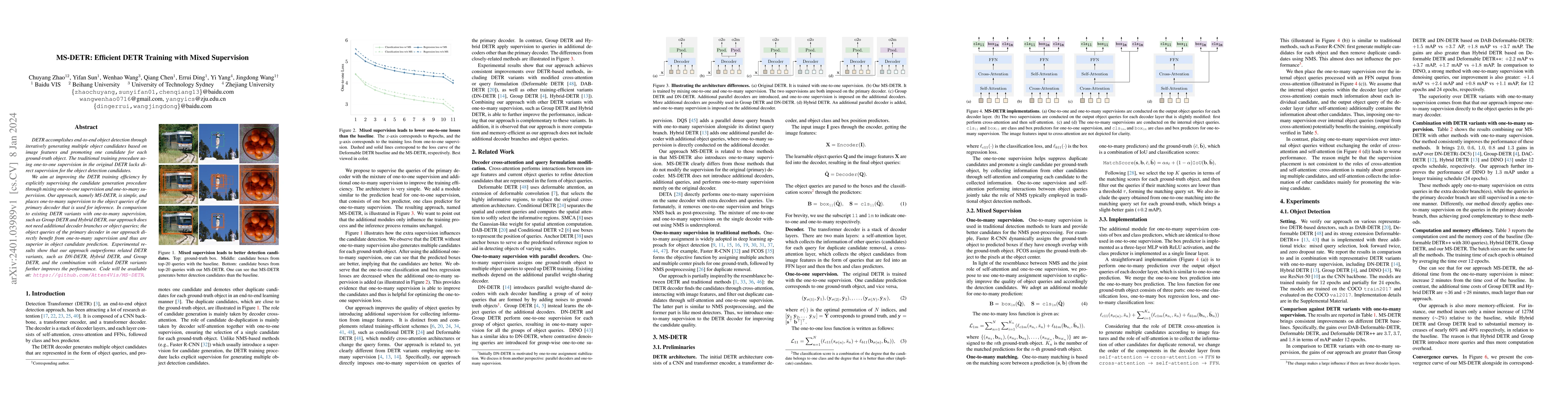 Thumbnail for MS-DETR: Efficient DETR Training with Mixed Supervision