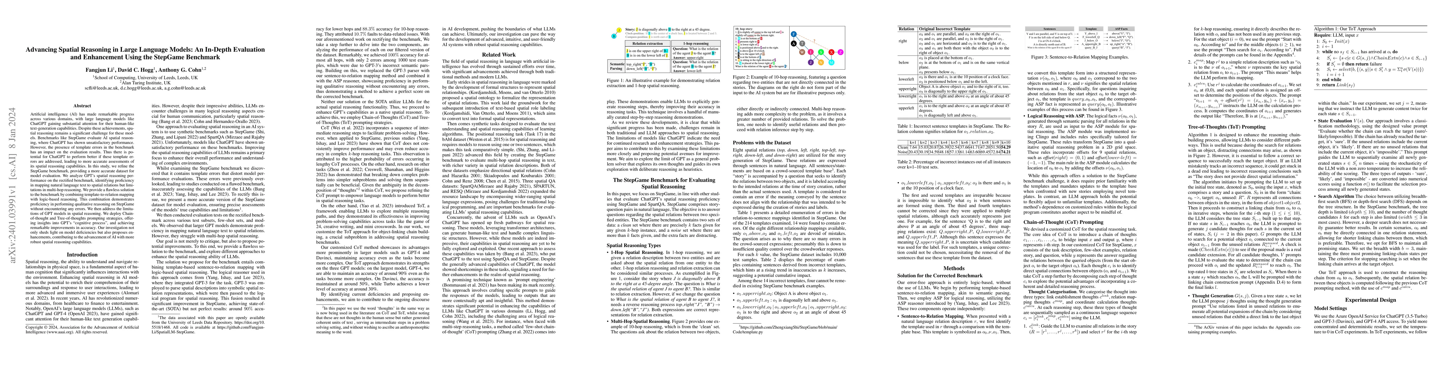Thumbnail for Advancing Spatial Reasoning in Large Language Models: An In-Depth
  Evaluation and Enhancement Using the StepGame Benchmark