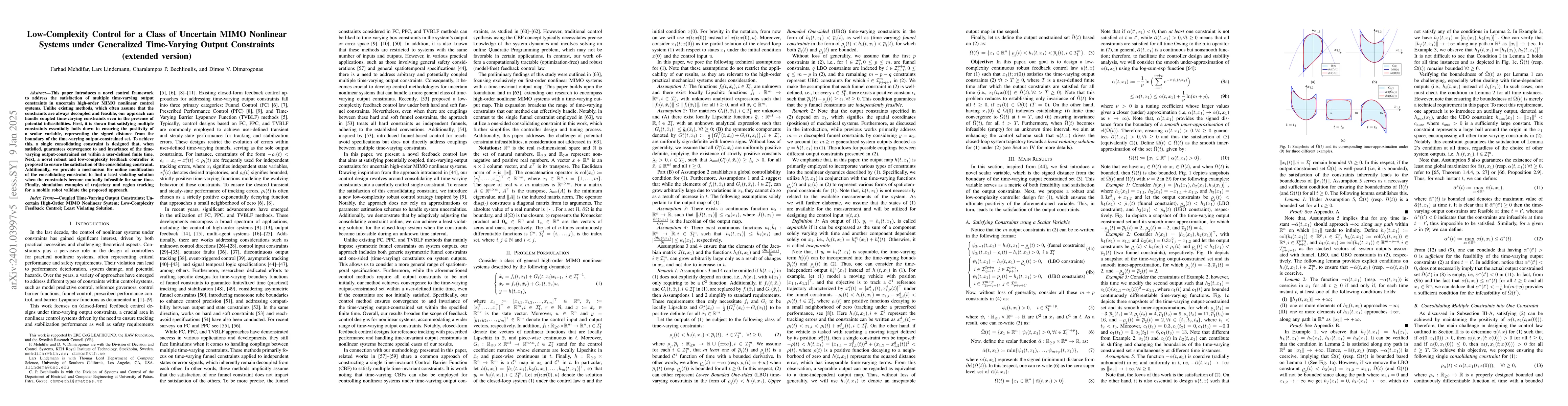 Thumbnail for Low-Complexity Control for a Class of Uncertain MIMO Nonlinear Systems
  under Generalized Time-Varying Output Constraints
