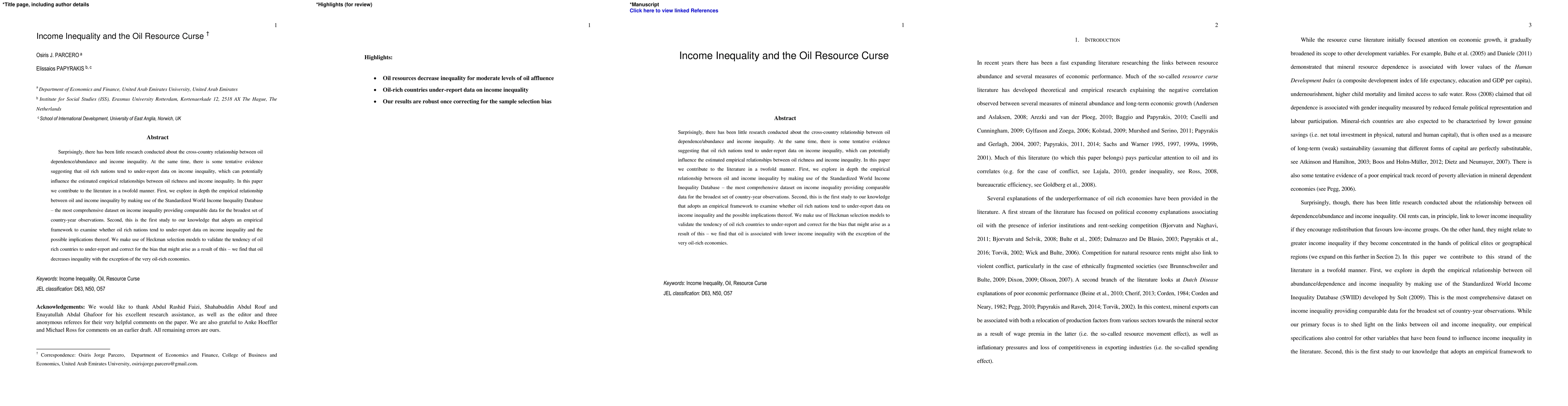 Thumbnail for Income inequality and the oil resource curse