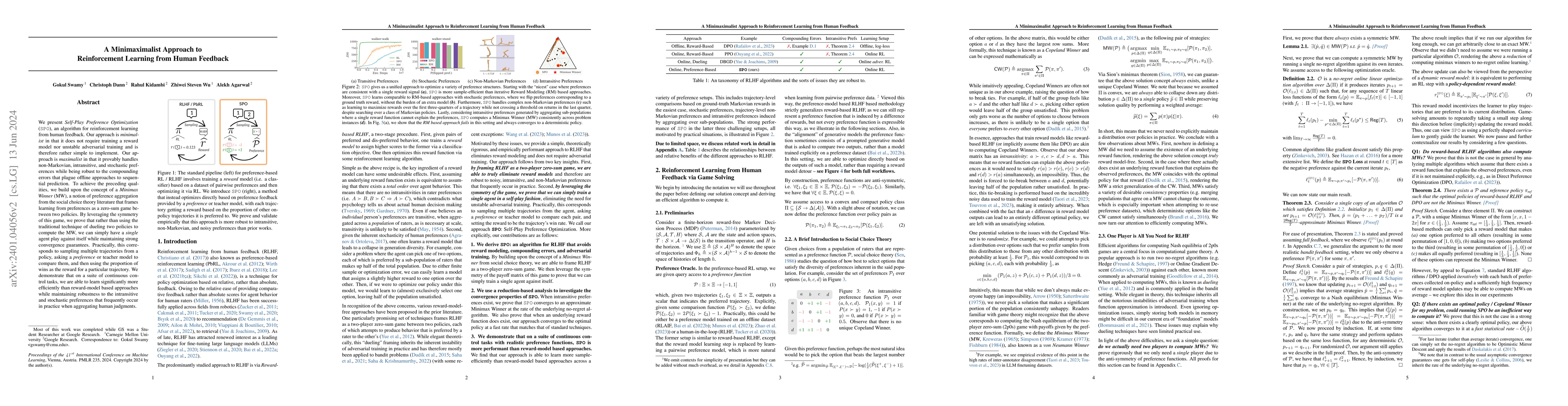 Thumbnail for A Minimaximalist Approach to Reinforcement Learning from Human Feedback