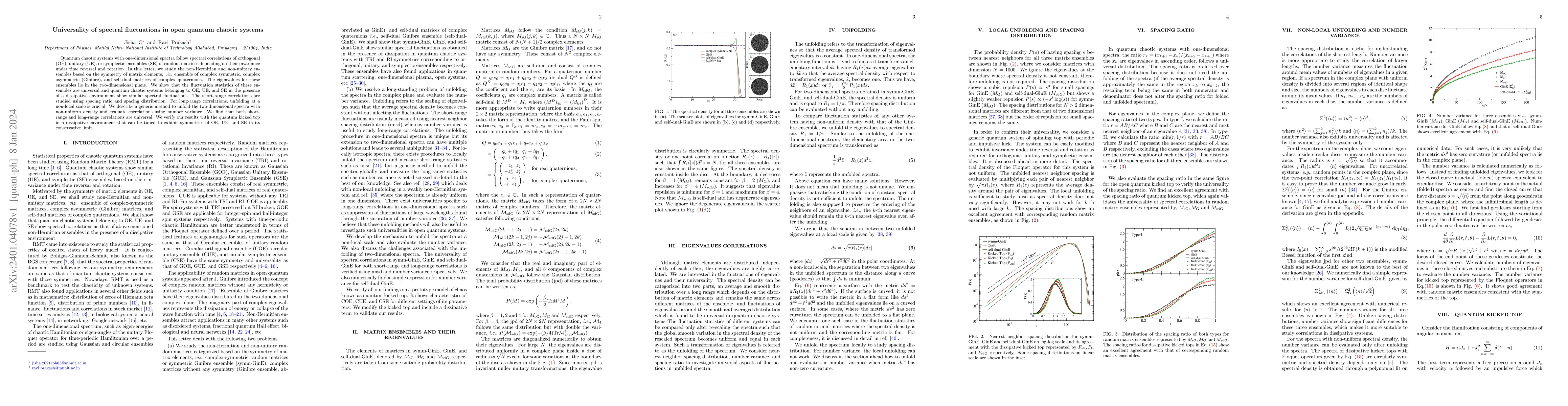 Thumbnail for Universality of spectral fluctuations in open quantum chaotic systems