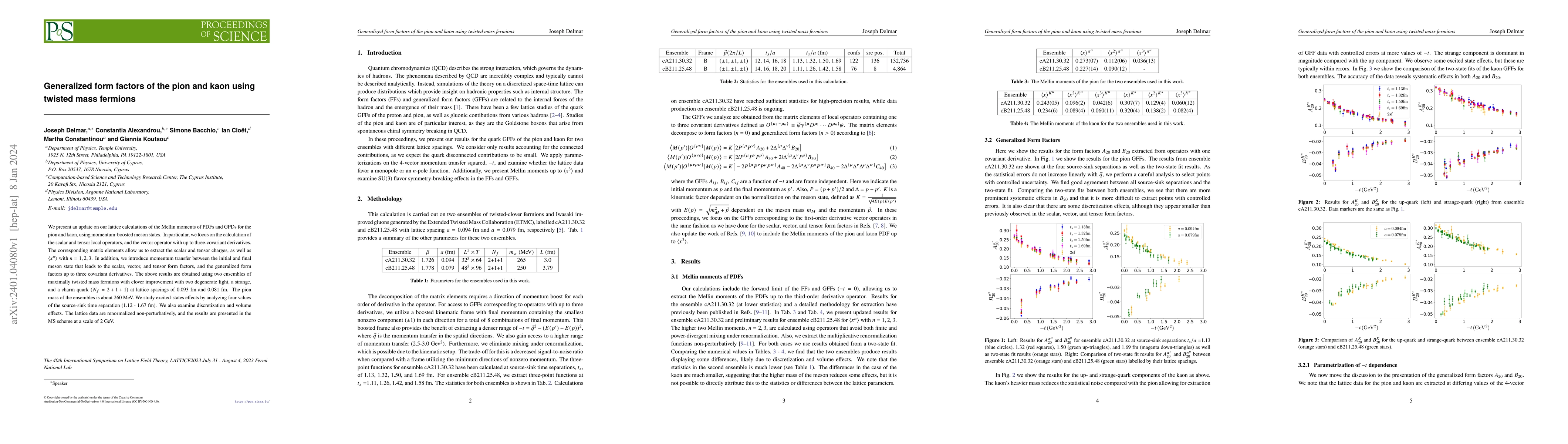 Thumbnail for Generalized form factors of the pion and kaon using twisted mass
  fermions