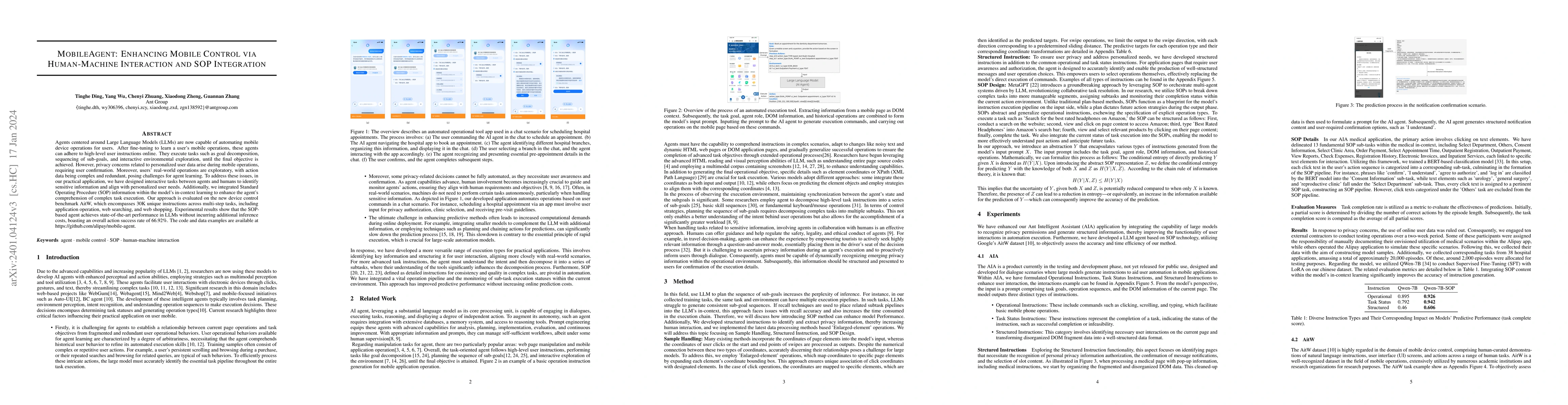Thumbnail for MobileAgent: enhancing mobile control via human-machine interaction and
  SOP integration