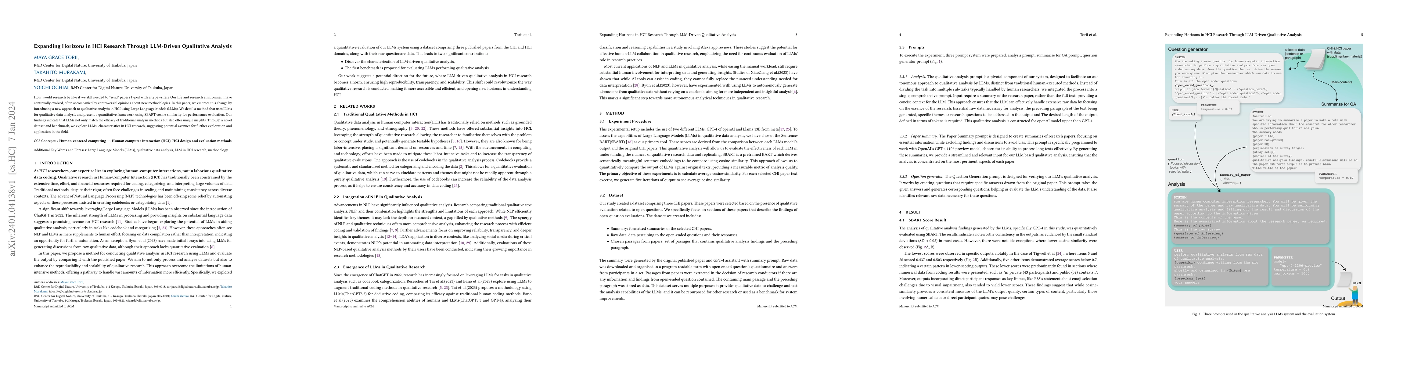Thumbnail for Expanding Horizons in HCI Research Through LLM-Driven Qualitative
  Analysis