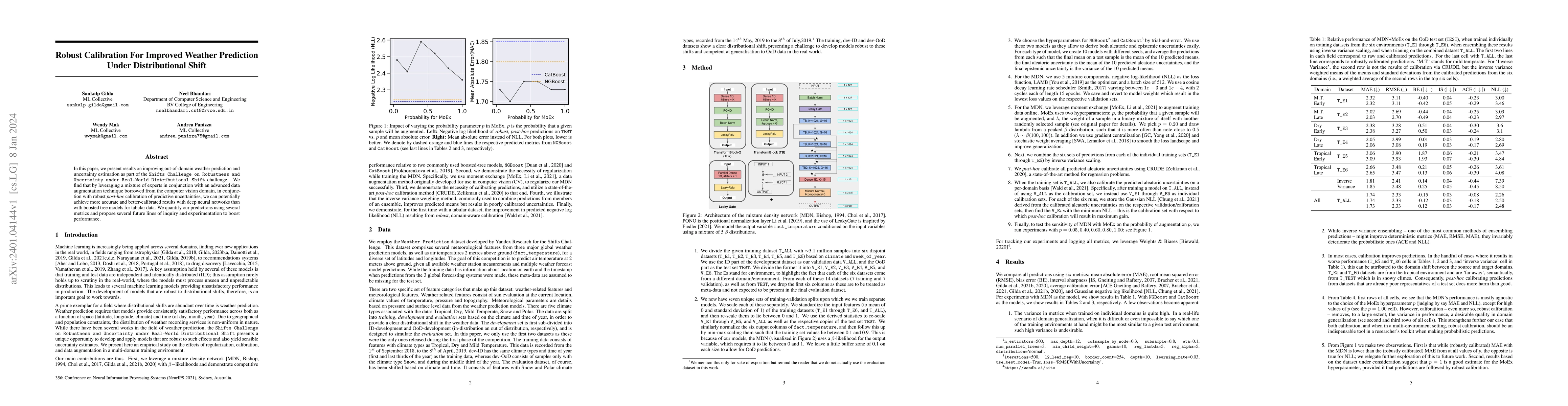 Thumbnail for Robust Calibration For Improved Weather Prediction Under Distributional
  Shift