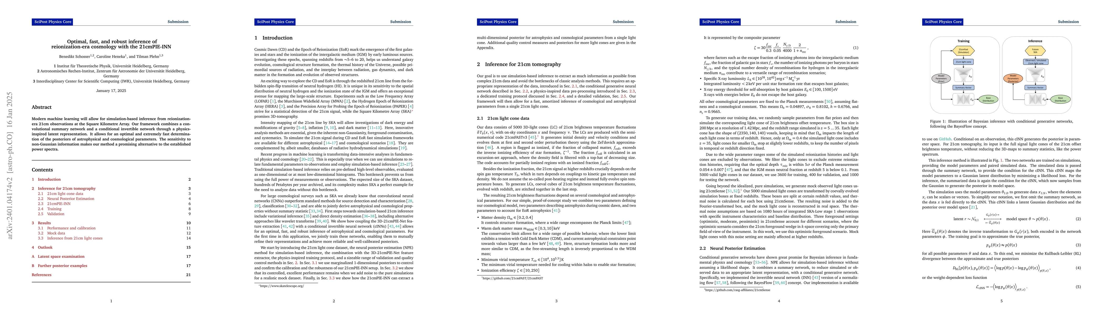 Thumbnail for Optimal, fast, and robust inference of reionization-era cosmology with
  the 21cmPIE-INN