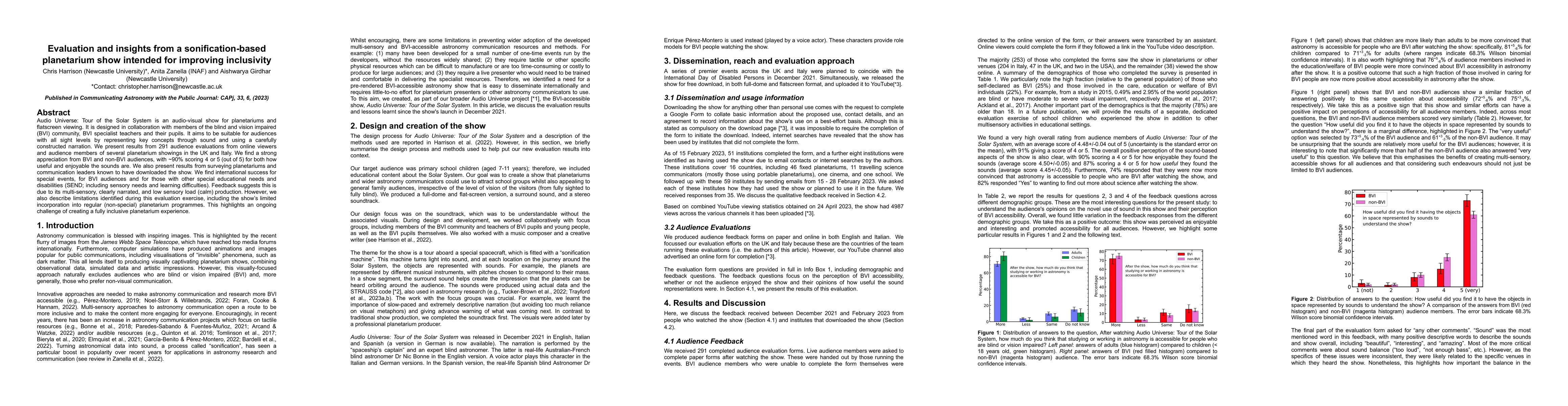 Thumbnail for Evaluation and insights from a sonification-based planetarium show
  intended for improving inclusivity