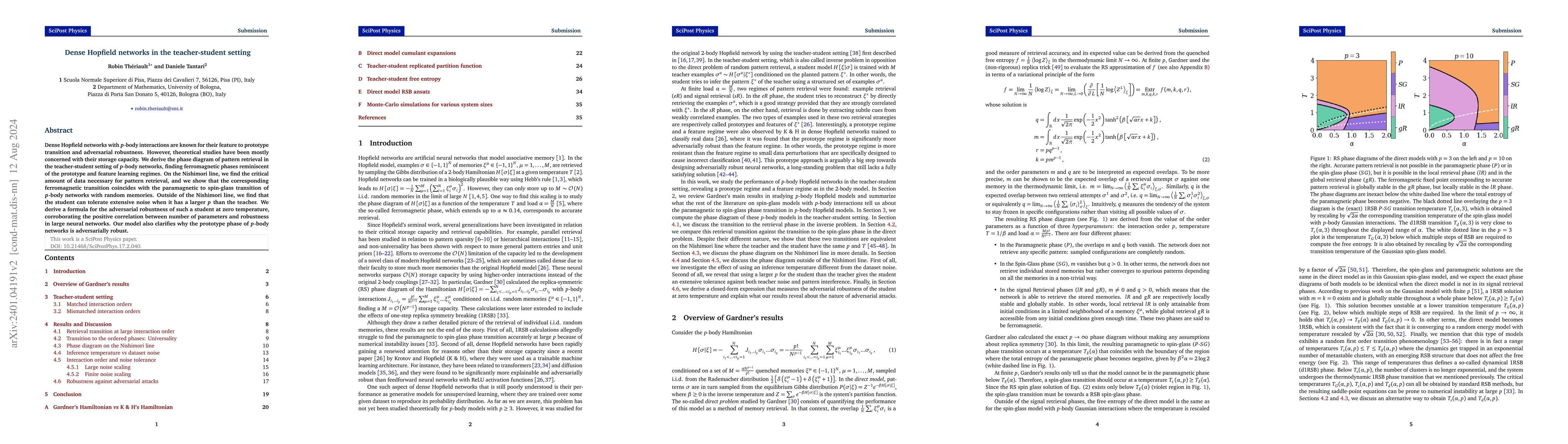 Thumbnail for Dense Hopfield Networks in the Teacher-Student Setting