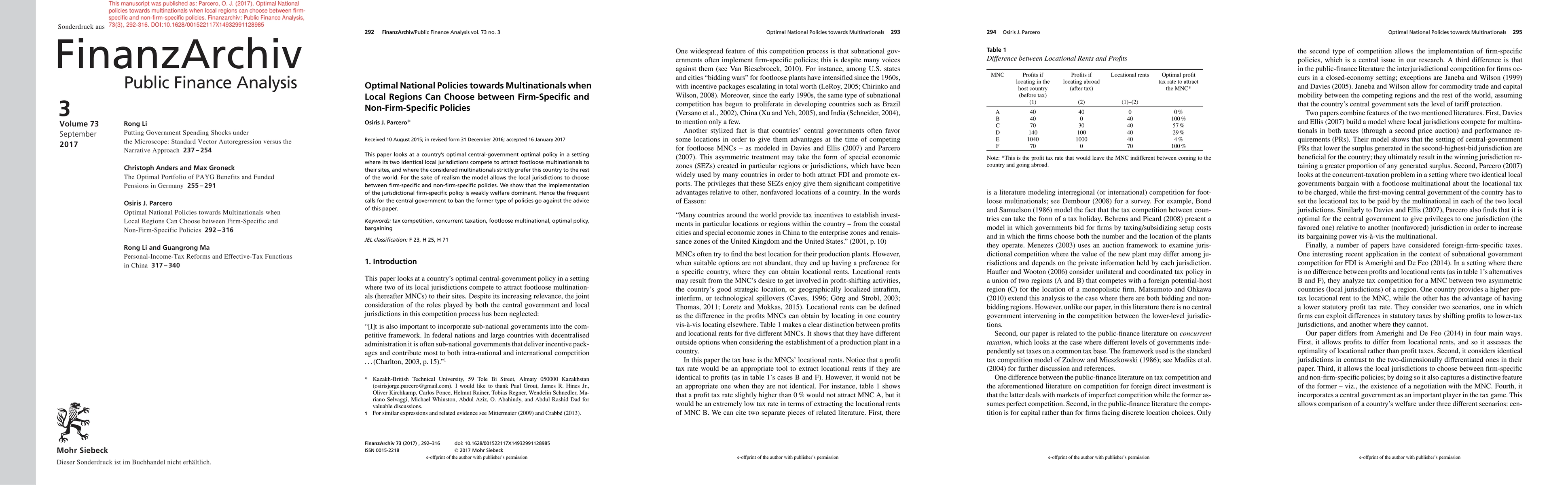Thumbnail for Optimal National policies towards multinationals when local regions can
  choose between firm-specific and non-firm-specific policies