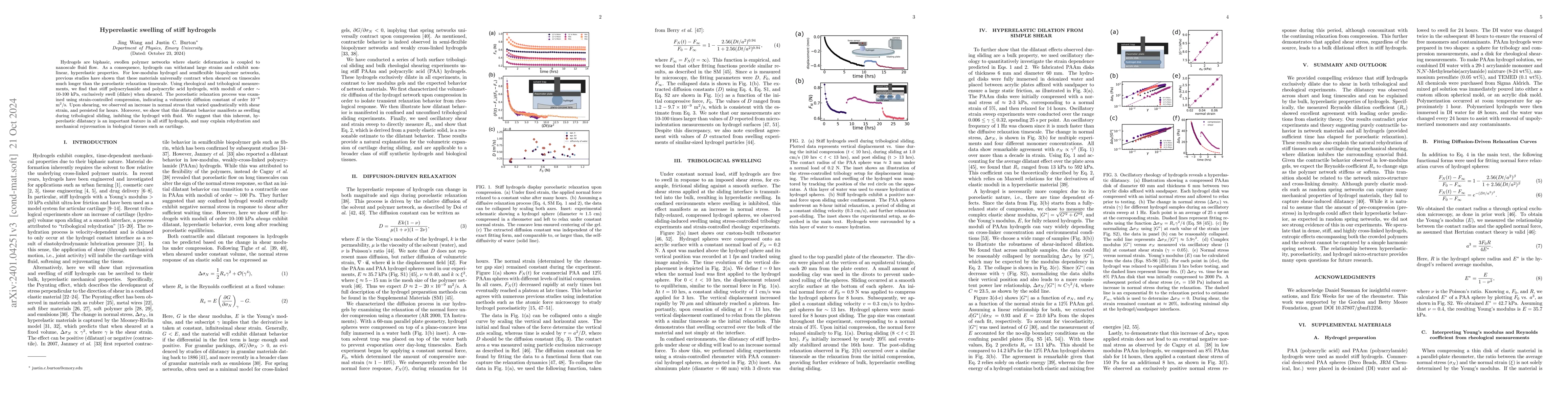 Thumbnail for Hyperelastic swelling of tough hydrogels