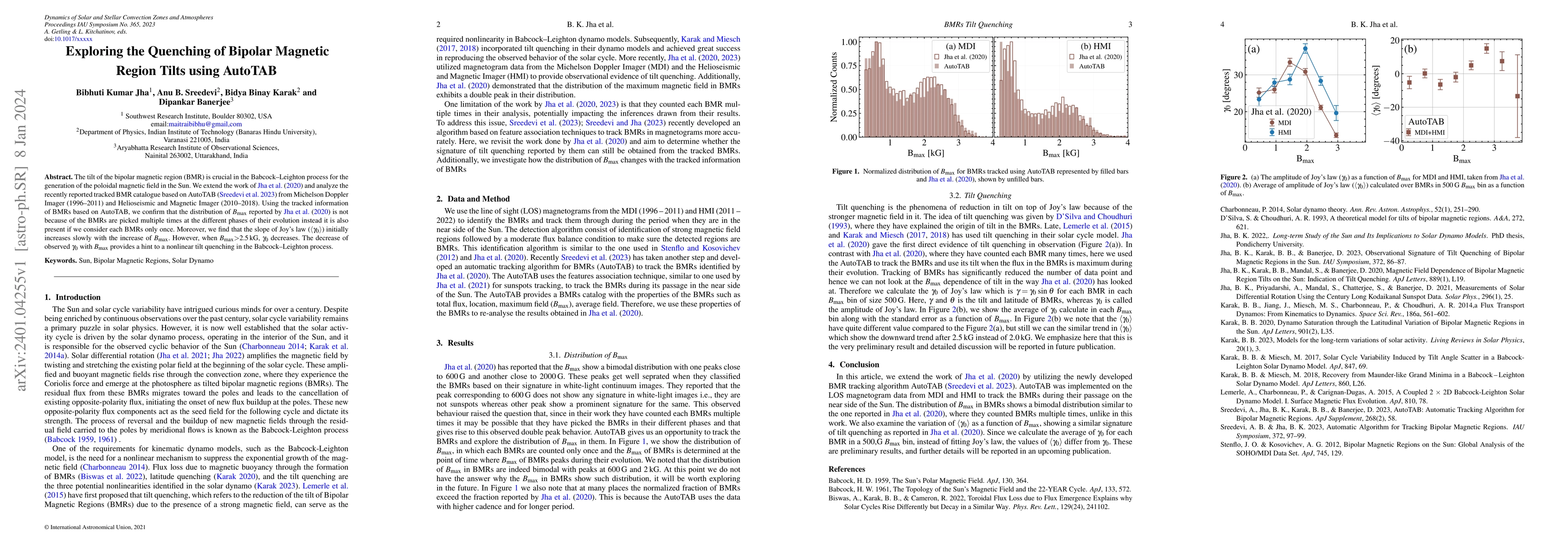 Thumbnail for Exploring the Quenching of Bipolar Magnetic Region Tilts using AutoTAB