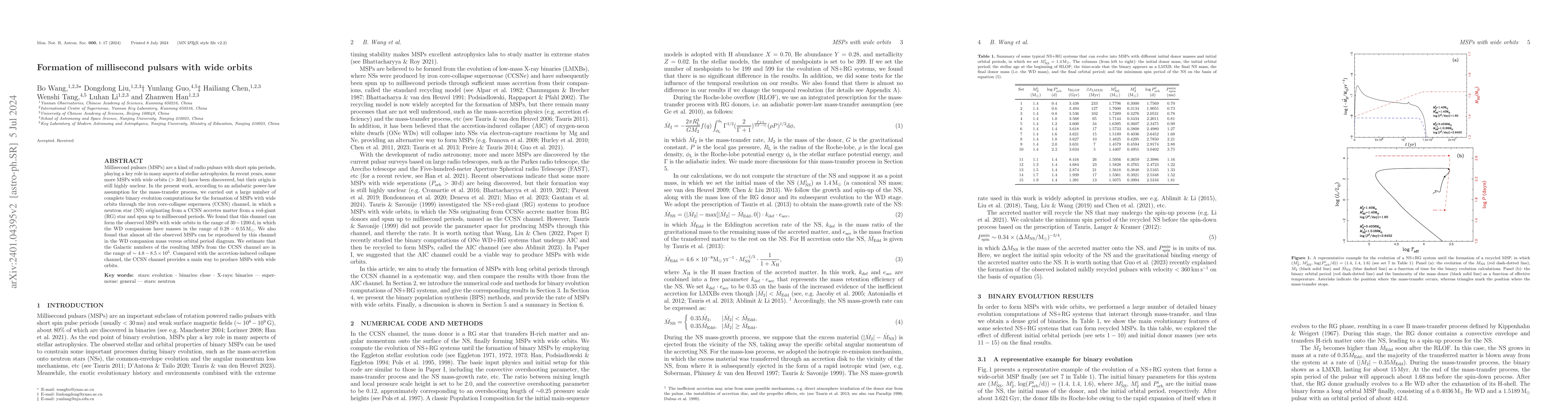Thumbnail for Formation of millisecond pulsars with wide orbits