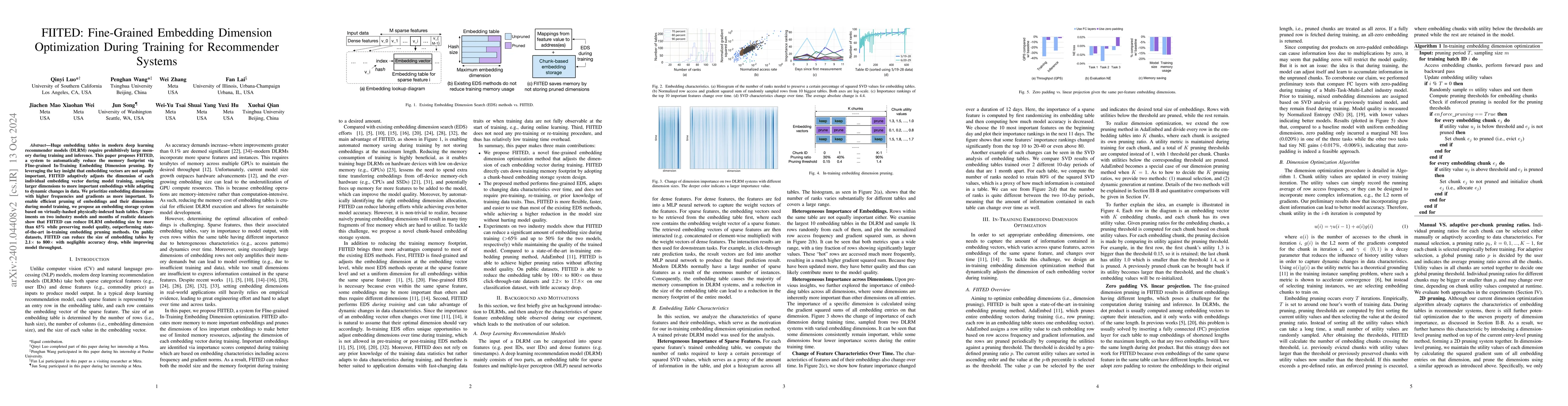 Thumbnail for Fine-Grained Embedding Dimension Optimization During Training for
  Recommender Systems