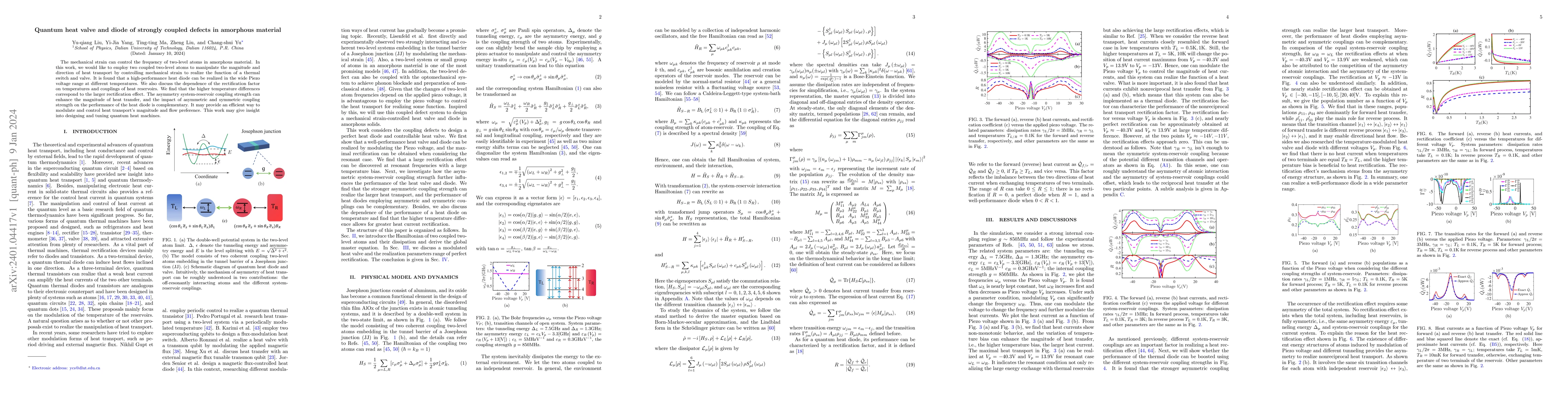 Thumbnail for Quantum heat valve and diode of strongly coupled defects in amorphous
  material