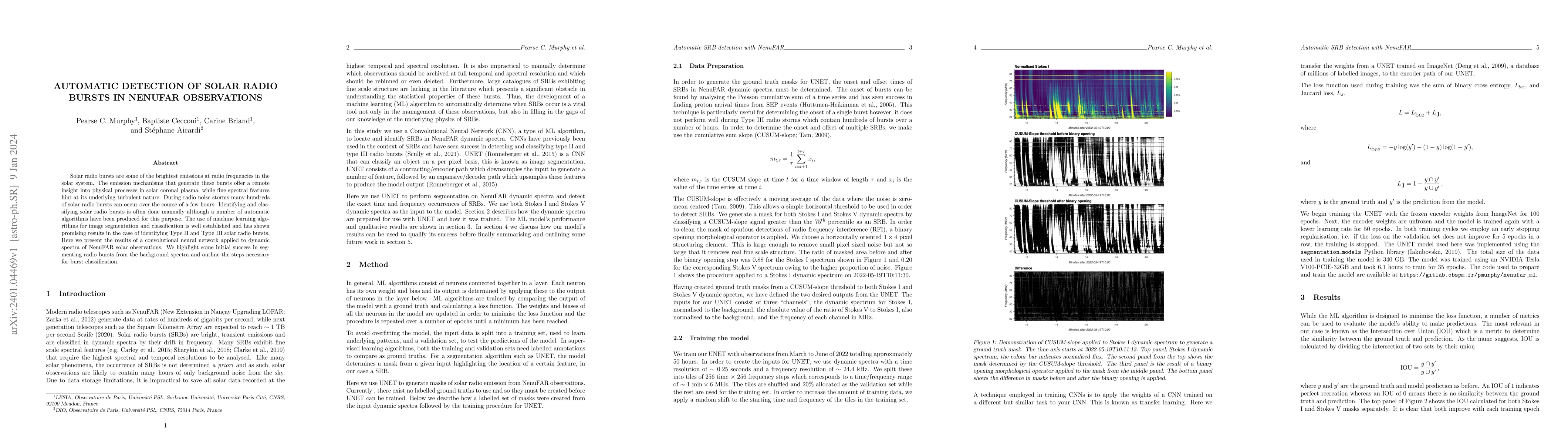 Thumbnail for Automatic detection of solar radio bursts in NenuFAR observations
