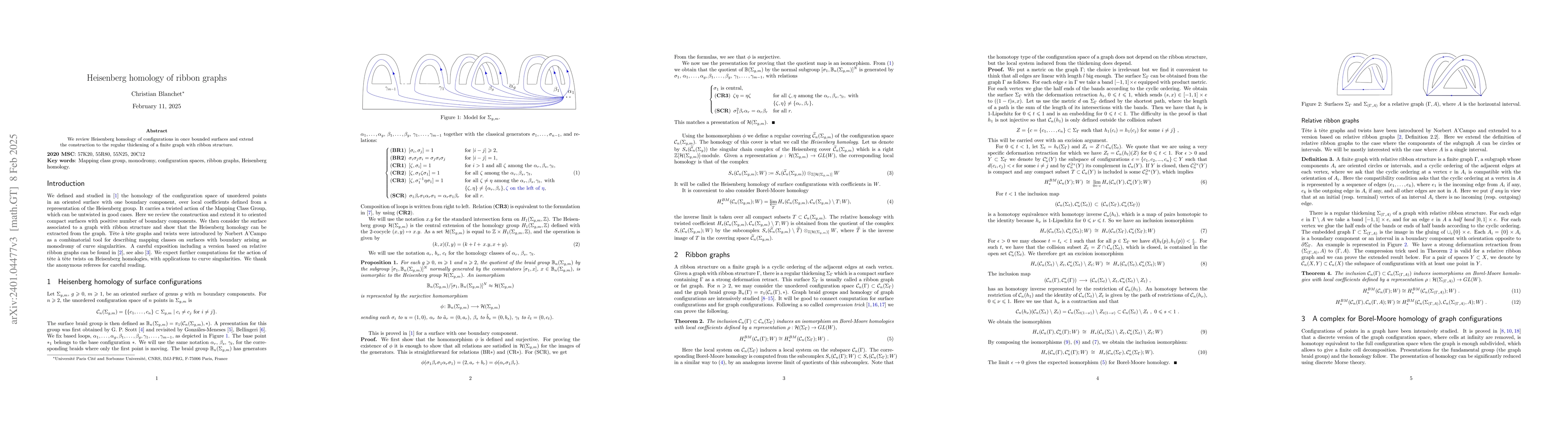 Thumbnail for Heisenberg homology of ribbon graphs