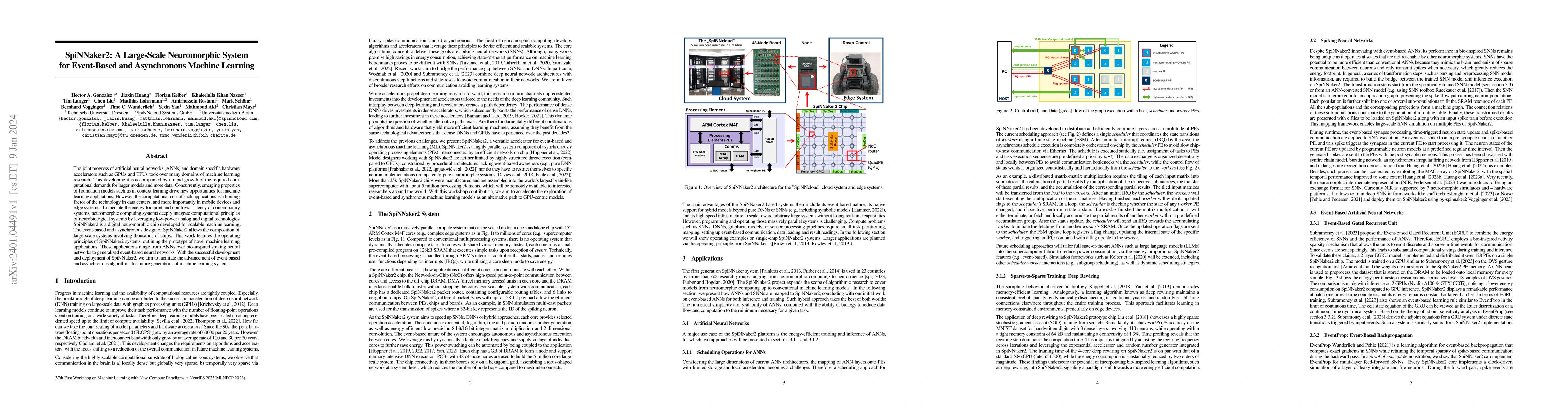 Thumbnail for SpiNNaker2: A Large-Scale Neuromorphic System for Event-Based and
  Asynchronous Machine Learning