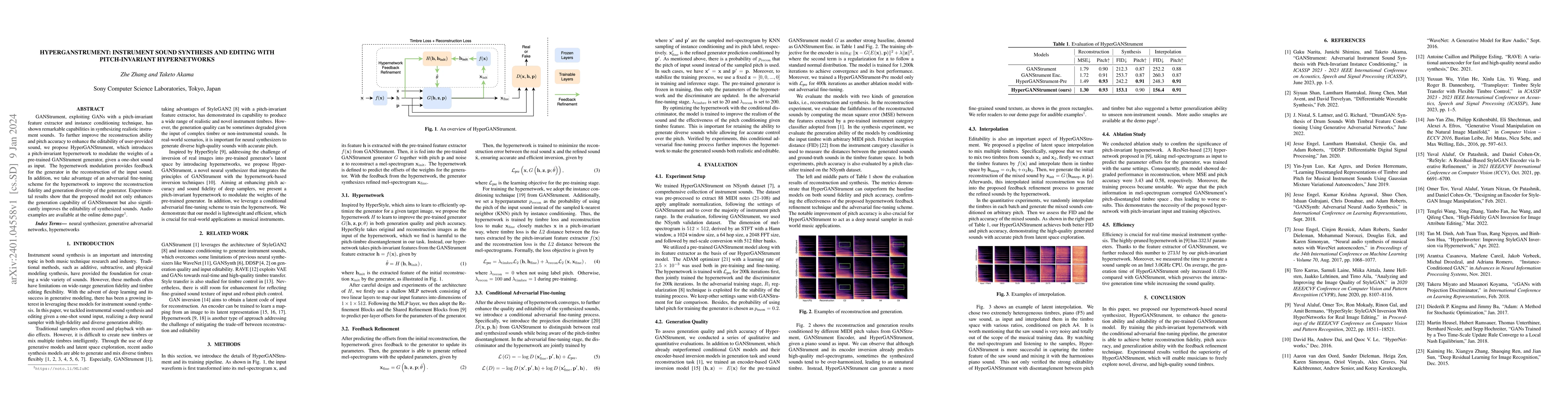 Thumbnail for HyperGANStrument: Instrument Sound Synthesis and Editing with
  Pitch-Invariant Hypernetworks