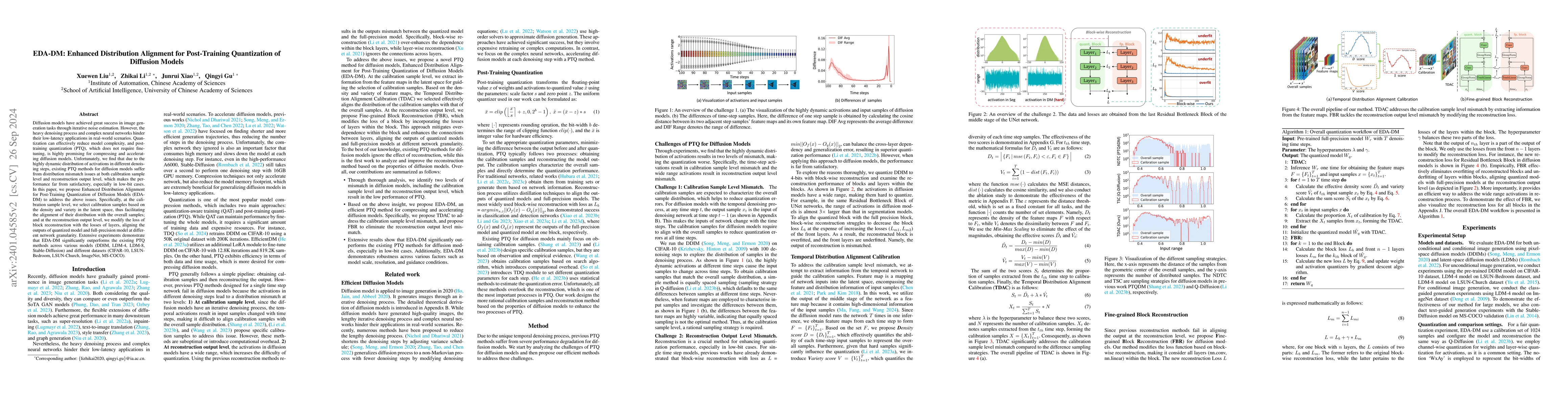 Thumbnail for Enhanced Distribution Alignment for Post-Training Quantization of
  Diffusion Models