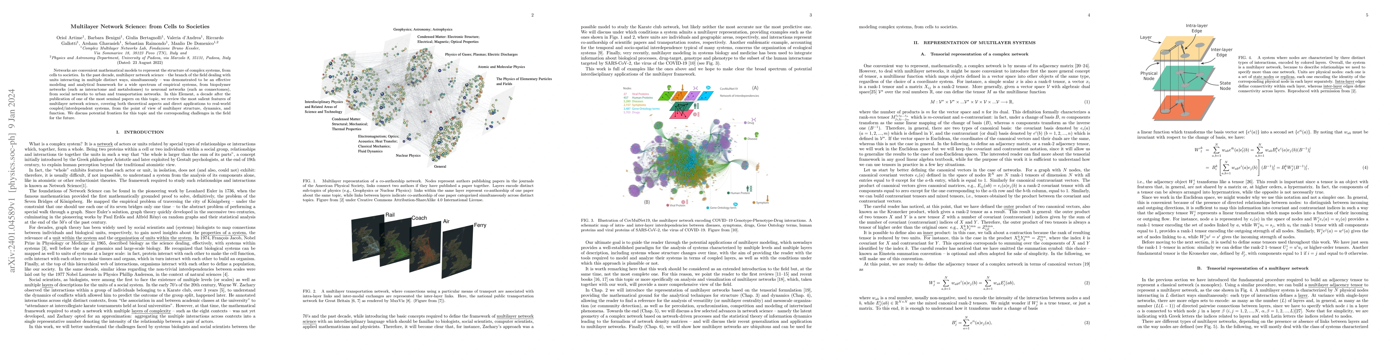 Thumbnail for Multilayer Network Science: from Cells to Societies