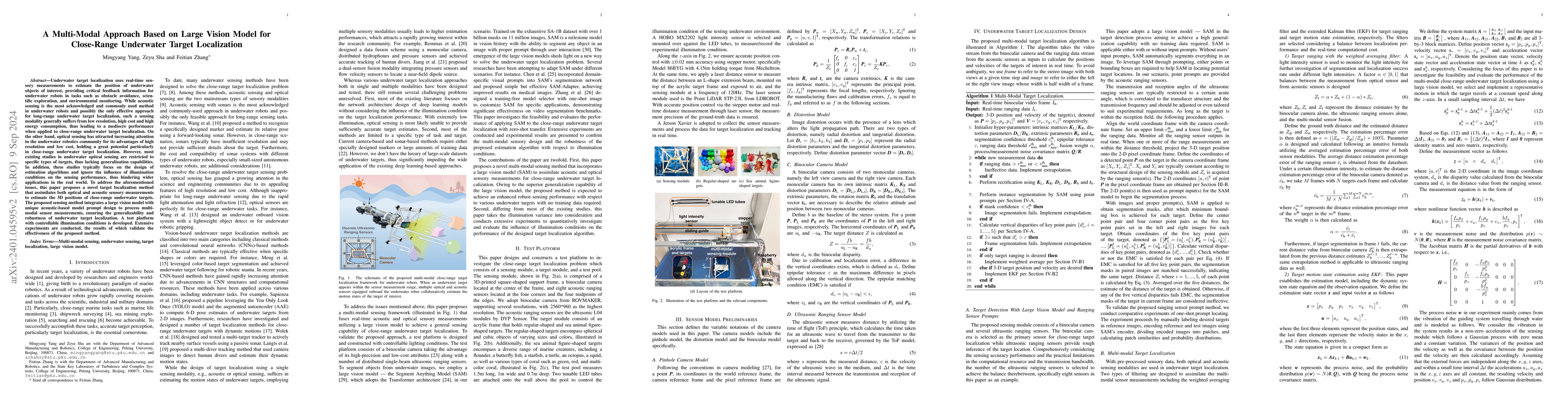 Thumbnail for A Multi-Modal Approach Based on Large Vision Model for Close-Range
  Underwater Target Localization